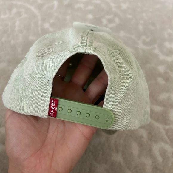 NWT Levi’s vintage style green distressed vintage style hat snap back - Picture 7 of 7